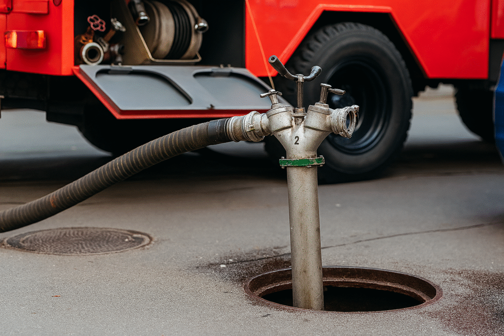 Limpieza de desague con camión cuba - Desatascos Barcelona